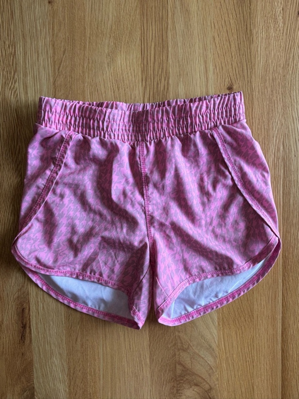 all in motion Pink Athletic Shorts with Houndstooth Pattern